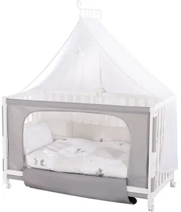 Roba Room Bed łóżko dziecięce łóżko Fox & Bunny 60 x 120 cm pomocniczy biały lakierowany 16301-3S168 - Łóżka dla dzieci i młodzieży - miniaturka - grafika 5