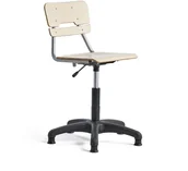 Meble do szkół i przedszkoli - AJ Produkty Krzesło LEGERE z regulacją wysokości, małe siedzisko, na płozach, H 430-550 mm, brzoza - miniaturka - grafika 1