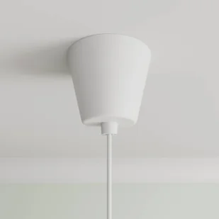 Lindby Simaria lampa wisząca z tkaniny, biała - Lampy sufitowe - miniaturka - grafika 3