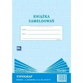 Druki akcydensowe - Typograf Druk offsetowy książka zameldowań A4 24 kartki 02130/ TP160 - miniaturka - grafika 1