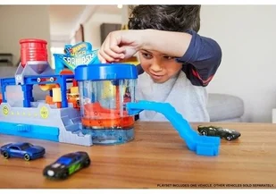 Mattel City. SuperMyjnia samochodowa + auto zmieniające kolor - Samochody i pojazdy dla dzieci - miniaturka - grafika 12