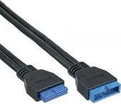 Kable - InLine USB 3.0 przedłużacz wewnętrzny header męski żeński 0.35m 33448I - miniaturka - grafika 1