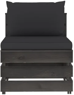 vidaXL 3-cz. zestaw wypoczynkowy do ogrodu, z poduszkami, drewniany 3068187 - Meble ogrodowe - miniaturka - grafika 5