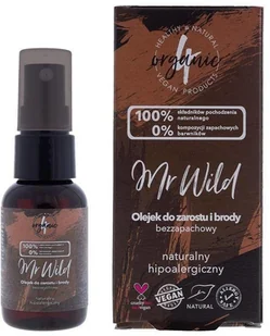 4organic Mr Wild olejek do zarostu i brody bezzapachowy 30ml - Kosmetyki i akcesoria do pielęgnacji brody - miniaturka - grafika 3