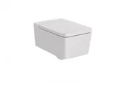 Miski WC - Roca A346537630 INSPIRA SQUARE Miska podwieszana Rimless 560 x 370 PERŁA - miniaturka - grafika 1