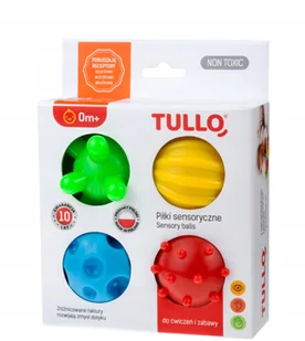 Piłki Sensoryczne Jeżyki Faktury Zestaw 4SZT Tullo - Zabawki sensoryczne - miniaturka - grafika 10