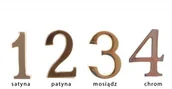Szyldy i rozety - Cyfra samoprzylepna 4,5 cm patyna - miniaturka - grafika 1