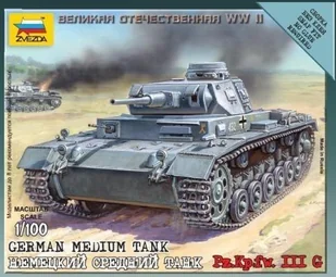 Zvezda German Medium Tank Pz.Kp.fw III MZV-6119 - Modele do sklejania - miniaturka - grafika 2