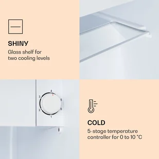 Lodówka Klarstein CoolArt HEA20-Pastel-46 - Lodówki - miniaturka - grafika 5