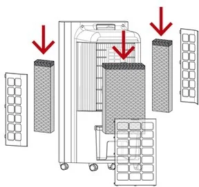 Trotec PAE 31 filtr parowania (3-częściowy) - Akcesoria do wentylacji i klimatyzacji - miniaturka - grafika 2