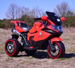 Super-Toys DUŻY MOTOR ŚCIGACZ STRONG 2 EXCLUSIVE/518 DLX-518-CZERWONY - Pojazdy elektryczne dla dzieci - miniaturka - grafika 7