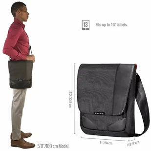 Everki Torba na tablet Mini Messenger Venue XL Premium RFID EKS622XL - Torby na laptopy - miniaturka - grafika 8