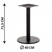 Inne meble biurowe - Stema SH Podstawa stolika SH-2010-1/B, fi 40 cm (stelaż stolika), kolor czarny 2010-1/B - miniaturka - grafika 1