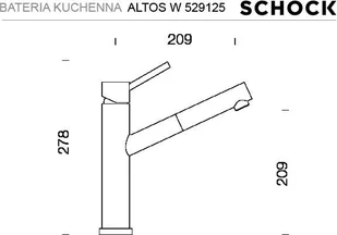 Schock ALTOS W 529125 EDM stal szlachetna inox - Baterie kuchenne - miniaturka - grafika 2