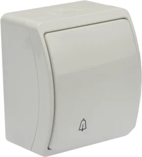 Włącznik dzwonkowy ip44 włącznik biały - Wyłączniki światła i elektryczne - miniaturka - grafika 2