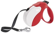 Smycze dla psów - Ferplast Lina ferplast Roll Amigo z wymiennymi Cover Medium, Tape, czerwono-biały - miniaturka - grafika 1