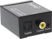 Adaptery i przejściówki - InLine Adapter AV Audio converter Digital to Analog, input Toslink or RCA (65002) - miniaturka - grafika 1