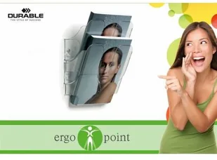 DURABLE Półka Na Dokumenty A5 DURABLE Flexiplus 2 Szt. Pion Przeźrocz. - Półki na dokumenty - miniaturka - grafika 2