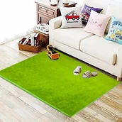 Dywany dla dzieci - Wykładzina Dywan Dla Dzieci Na Wymiar Zielona - miniaturka - grafika 1