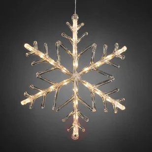 KonstSmide Dekor. lampki LED Płatki śniegu, 40 cm, 24-pkt - Oświetlenie świąteczne - miniaturka - grafika 3