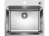 Zlewozmywaki - Blanco SUPRA 500-IF/A Stal szczotkowana korek auto 526355 526355 - miniaturka - grafika 1