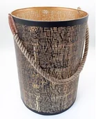 Pozostałe ozdoby ogrodowe - Tajemniczy Ogród Lampion okrągły Modern metal/złoty wys.35cm - miniaturka - grafika 1