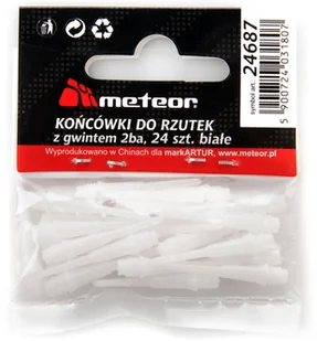 Meteor Meteor, Końcówki do darta, czarny, 24 szt. - Dart - miniaturka - grafika 5