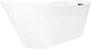 Corsan Wanna wolnostojąca Estella 170 cm z wykończeniem czarnym S-302XLBL - Wanny - miniaturka - grafika 3