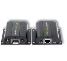 Techly Extender HDMI po skrętce Cat. 5e/6/6a/7, do 60m, z odbiornikiem IR, czarny 020355 - Złącza, przejściówki, adaptery - miniaturka - grafika 3