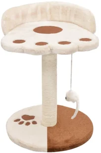 vidaXL Drapak dla kota z sizalowym słupkiem, 40 cm, beżowo-brązowy - Drapaki dla kotów - miniaturka - grafika 2