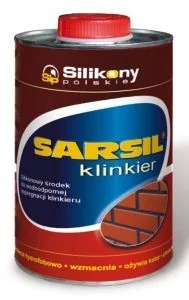 Sarsil Klinkier Silikonowy $34rodek do wodoodpornej impregnacji klinkieru 1L 0,8kg SARKLIN - Kleje i inne preparaty budowlane Sarsil Klinkier Silikonowy $34rodek do wodoodpornej impregnacji klinkieru 1L 0,8kg SARKLIN - Kleje i inne preparaty budowlane - miniaturka - grafika 1