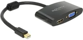 Inne akcesoria audio-wideo - Delock 65553 cable gender changer mini Displayport HDMI-A, VGA Czarny, Adapter 4043619655533 - miniaturka - grafika 1