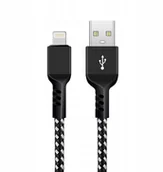 Kable komputerowe i do monitorów - Maclean Kabel lightning MCE472 Fast Charge 2,4A cz - miniaturka - grafika 1