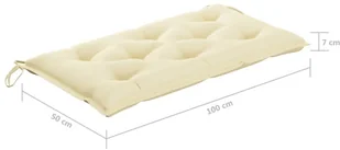 vidaXL 2-os huśtawka ogrodowa bambus i liście palmy poduszka 202cm 3063934 - Huśtawki - miniaturka - grafika 19