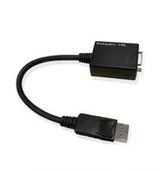 Kable komputerowe i do monitorów - Art Konwerter DISPLAY PORT/VGA Żeńska 15cm KABADA DP/VGA AL-OEM-85 - miniaturka - grafika 1
