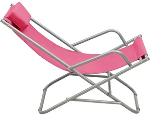 vidaXL Bujane krzesła, 2 szt., stal, różowe 310341 - Leżaki ogrodowe - miniaturka - grafika 5