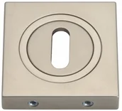 Klamki - Gamet Szyld drzwiowy na klucz nikiel satyna - miniaturka - grafika 1