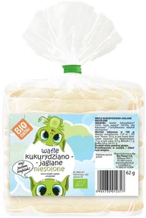 BIOMINKI WAFLE KUKURYDZIANO-JAGLANE NIESOLONE BIO 62 g - BIOMINKI - Przekąski dla dzieci - miniaturka - grafika 2