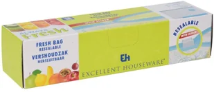 EH Excellent Houseware Worki woreczki torebki strunowe do przechowywania żywności 15 x 1L 124023 - Folia, papier śniadaniowy, serwetki - miniaturka - grafika 2