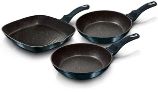 Berlinger Haus Zestaw 3 patelni granitowych 20/24/28cm bh-6140 aquamarine BH-6140 Kinghoff - Patelnie - miniaturka - grafika 2