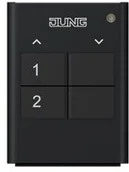 Wyłączniki światła i elektryczne - Jung JUNG radiowy nadajnik ręczny, 2-kanałowy nadajnik FM HS 2 seria LS; eNet/pilotem zdalnego sterowania na włącznik instalacji programów 4011377086630 FM HS 2 - miniaturka - grafika 1