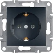 Gniazdka elektryczne - Schneider Asfora gniazdo Schuko podtynkowe pojedyncze antracyt EPH2900171 - miniaturka - grafika 1