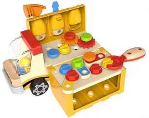 Brimarex Ciężarówka drewniana do skręcania 120312 ZB-104872 - Masy plastyczne - miniaturka - grafika 7