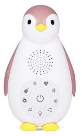 Zazu Pingwin Zoe, Musicbox z głośnikiem bezprzewodowym, różowy, 16x10x5 cm - Lampy stojące - miniaturka - grafika 2