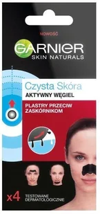 Garnier Czysta Skóra Aktywny Węgiel plastry przeciw zaskórnikom 4szt 95155-uniw - Maseczki do twarzy Garnier Czysta Skóra Aktywny Węgiel plastry przeciw zaskórnikom 4szt 95155-uniw - Maseczki do twarzy - miniaturka - grafika 1