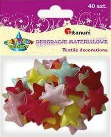 TITANUM Kształty materiałowe Gwiazdki 26x26 mm 40szt. (F010) . - Decoupage - miniaturka - grafika 3