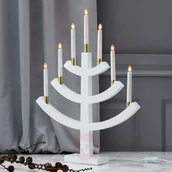 Świeczniki - Best Season 7-punktowy świecznik Gillian, biały - miniaturka - grafika 1