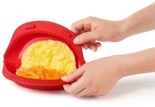 OXO - Good Grips OXO Good Grips omelettzu zaparzacz do kuchenek mikrofalowych, silikon, czerwony 11185600UKEU - Pozostałe akcesoria kuchenne - miniaturka - grafika 10
