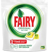 Środki do zmywarek - Fairy ORIGINAL ALL IN ONE LEMON TABLETKI DO ZMYWARKI 93 SZTUKI Zakupy dla domu i biura! 814388 - miniaturka - grafika 1
