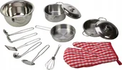 Zabawki AGD - Zestaw Naczyń i Sztućce do Gotowania 13 części - miniaturka - grafika 1